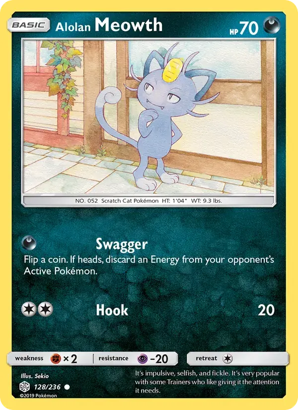 Alolan Meowth - 128/271 - Cosmic Eclipse