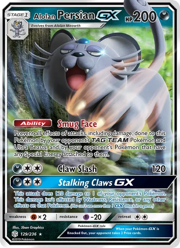 Alolan Persian GX - 129/271 - Cosmic Eclipse