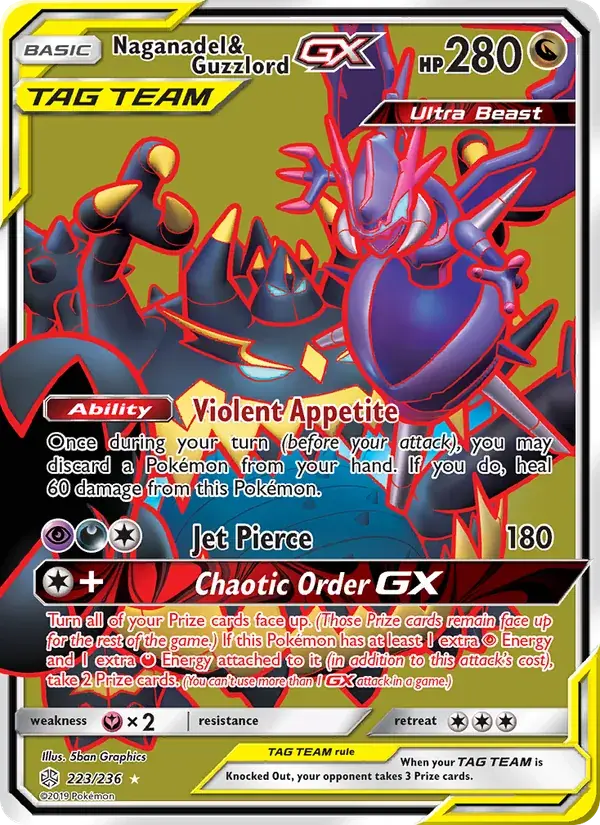 Naganadel & Guzzlord GX - 223/271 - Cosmic Eclipse