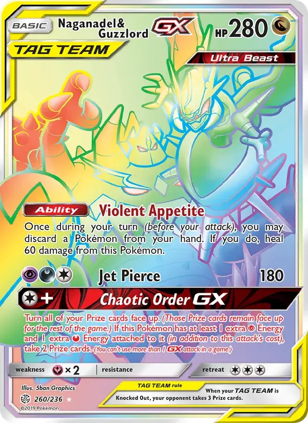 Naganadel & Guzzlord GX - 260/271 - Cosmic Eclipse