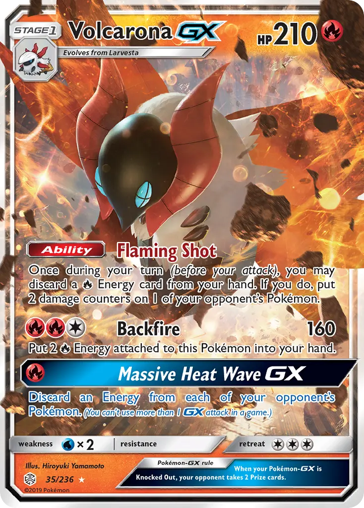 Volcarona-GX - CEC-35/271 - Éclipse Cosmique