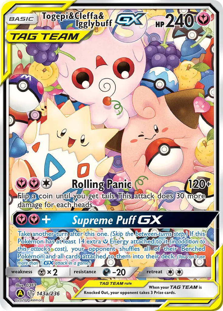 Togepi & Cleffa & Igglybuff-GX - SM12-CEC 143A/271 - Éclipse Cosmique