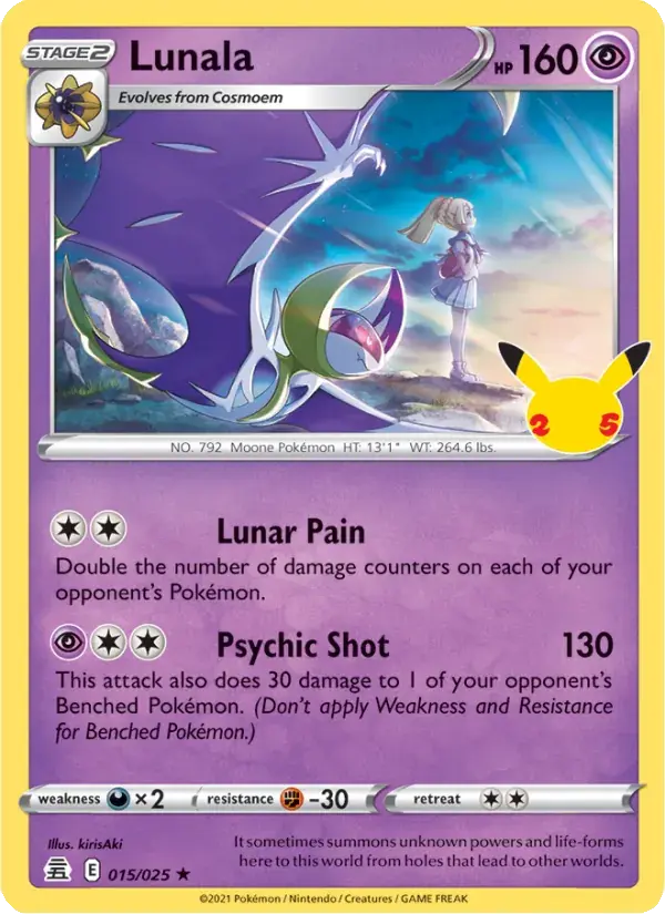 Lunala - 15/25 - Celebrations