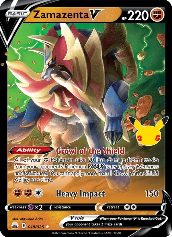Zamazenta V - 18/25 - Celebrations