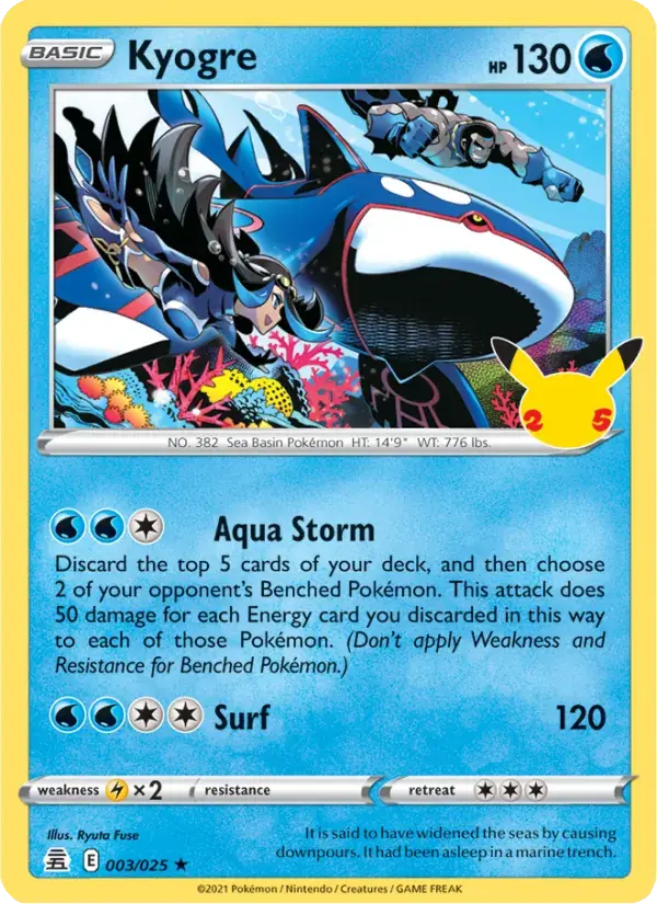 Kyogre - 3/25 - Celebrations