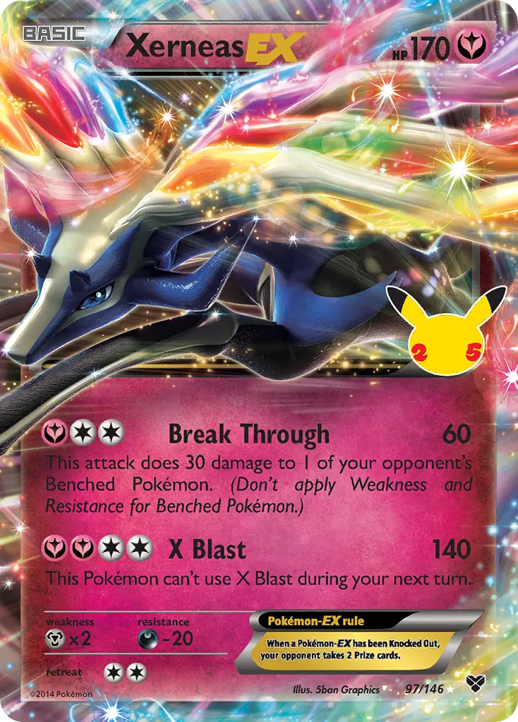 Xerneas-EX - CC023/25 - Célébrations