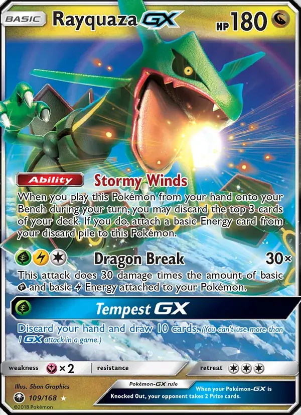 Rayquaza GX - 109/183 - Celestial Storm