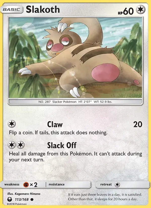 Slakoth - 113/183 - Celestial Storm