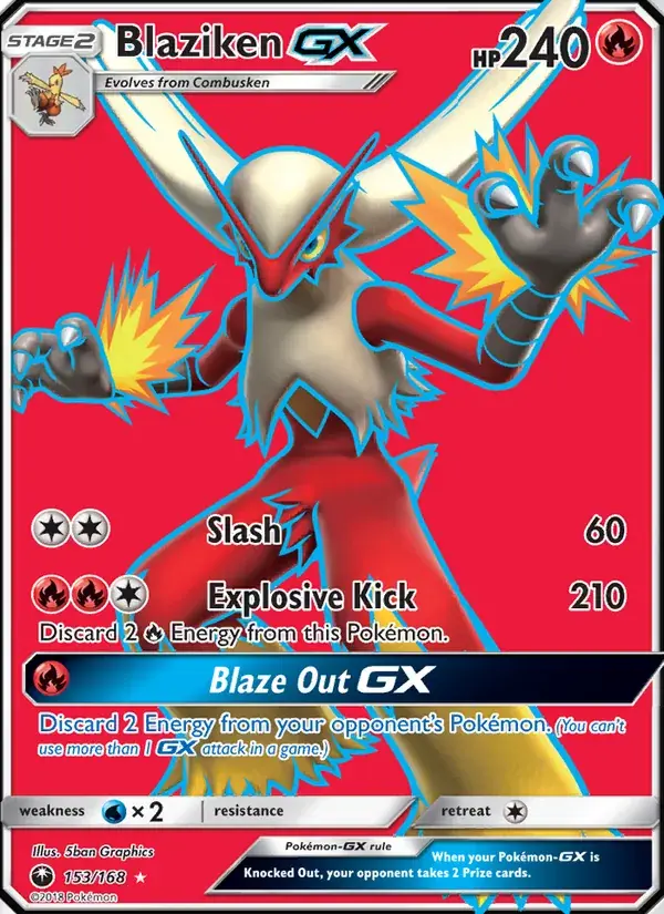 Blaziken GX - 153/183 - Celestial Storm