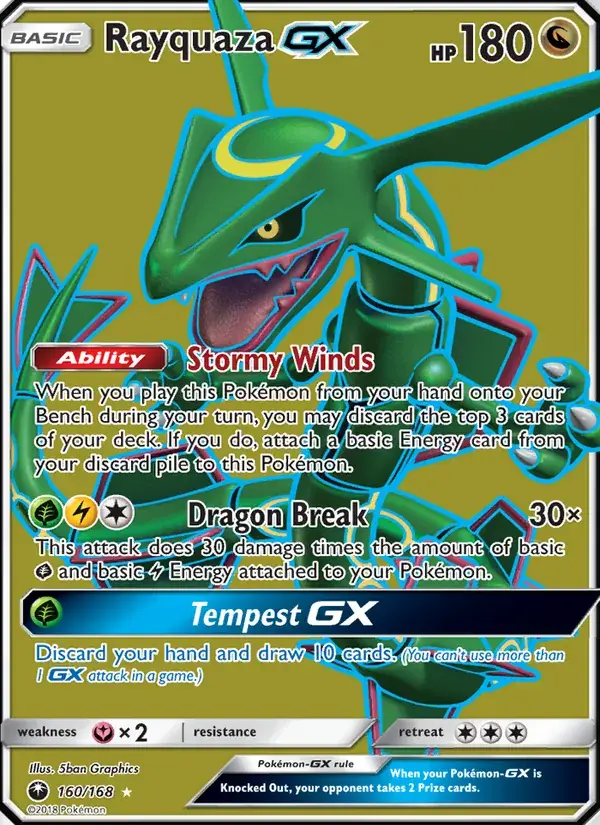 Rayquaza GX - 160/183 - Celestial Storm