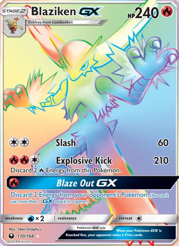 Blaziken GX - 170/183 - Celestial Storm