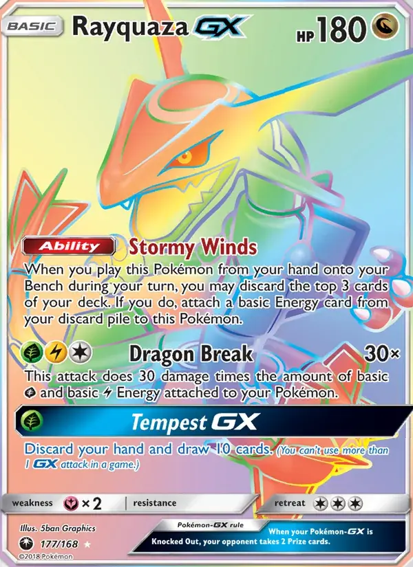 Rayquaza GX - 177/183 - Celestial Storm