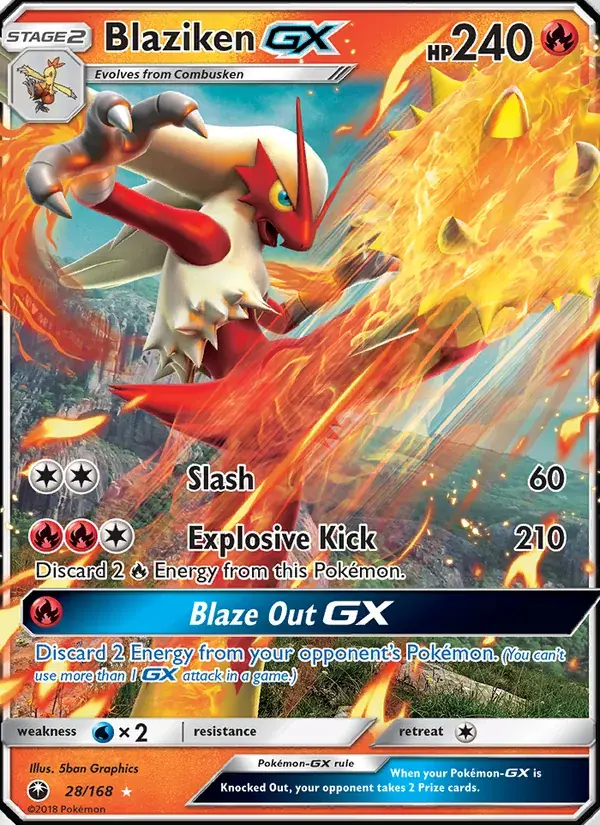 Blaziken GX - 28/183 - Celestial Storm