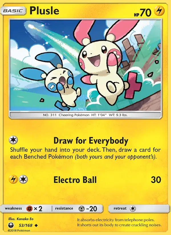Plusle - 53/183 - Celestial Storm