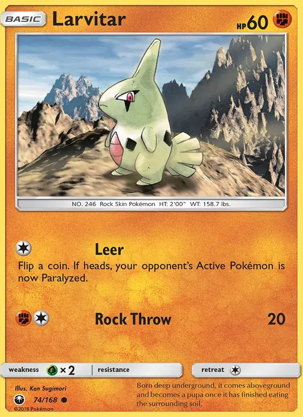 Larvitar - 74/183 - Celestial Storm