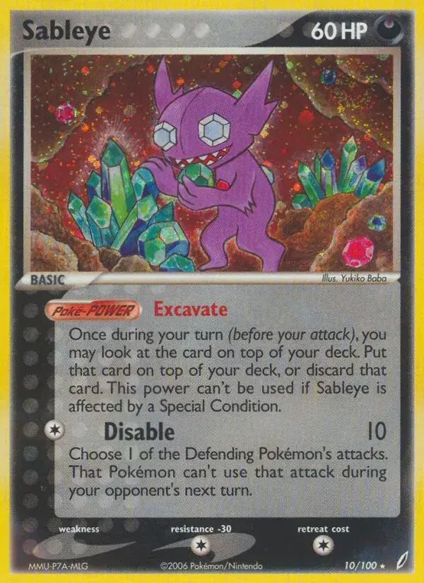 Sableye - 10/100 - Crystal Guardians
