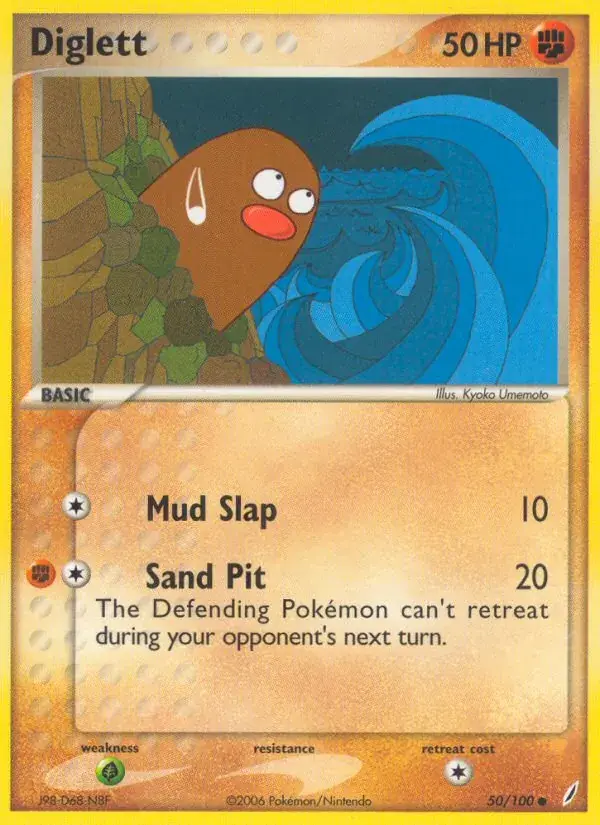 Diglett - 50/100 - Crystal Guardians