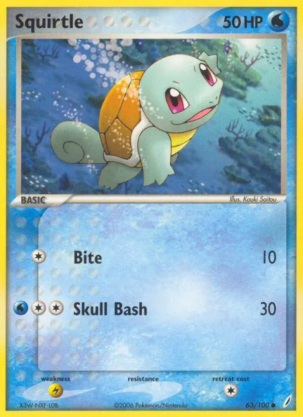 Squirtle - 63/100 - Crystal Guardians