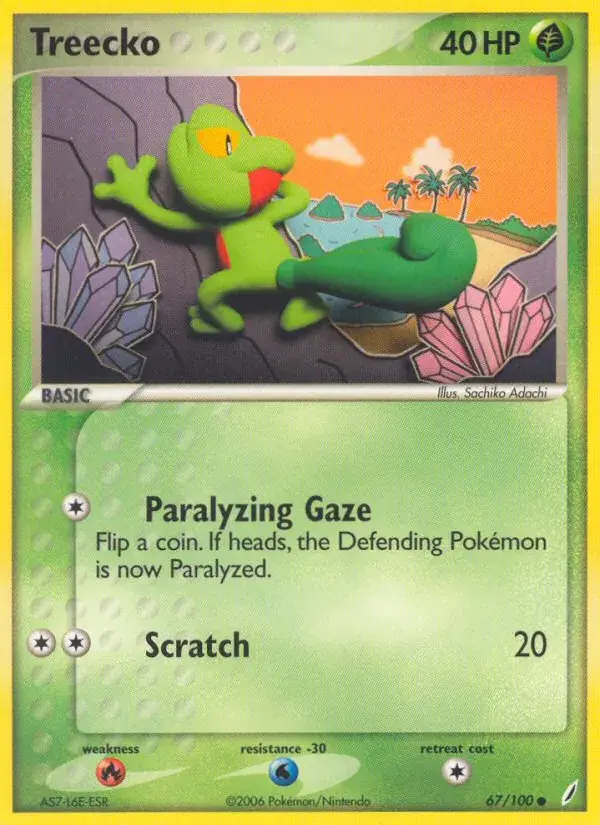 Treecko - 67/100 - Crystal Guardians