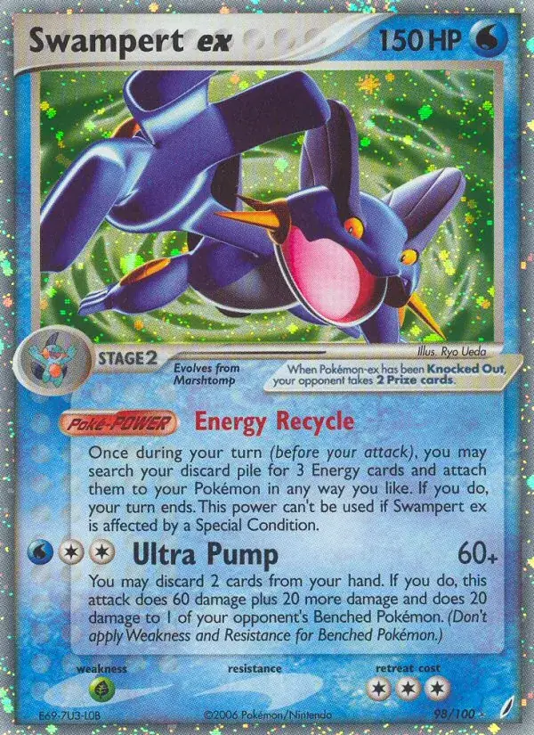 Swampert ex - 98/100 - Crystal Guardians