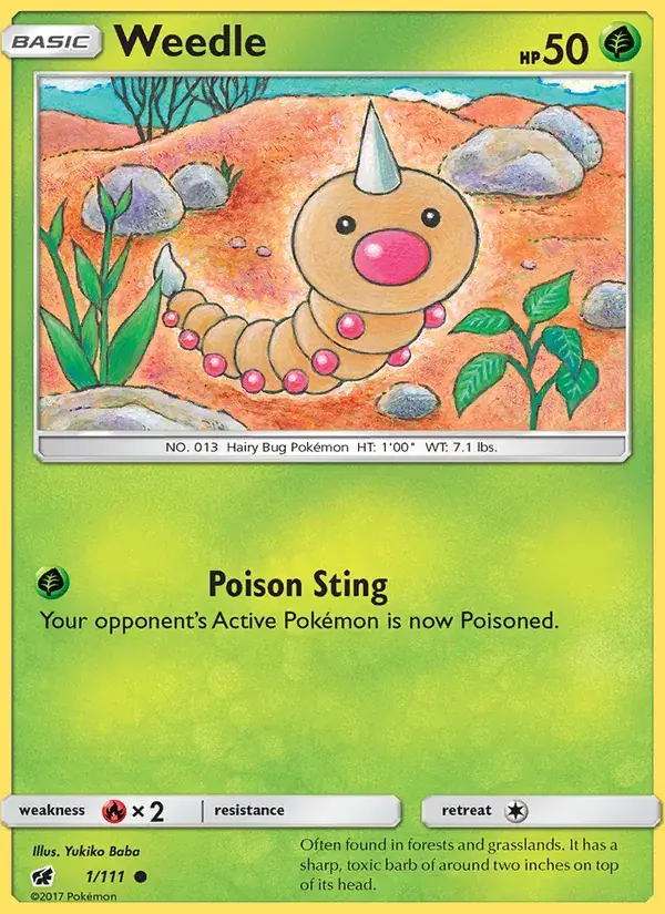 Weedle - 1/125 - Crimson Invasion