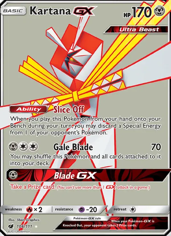 Kartana GX - 106/125 - Crimson Invasion