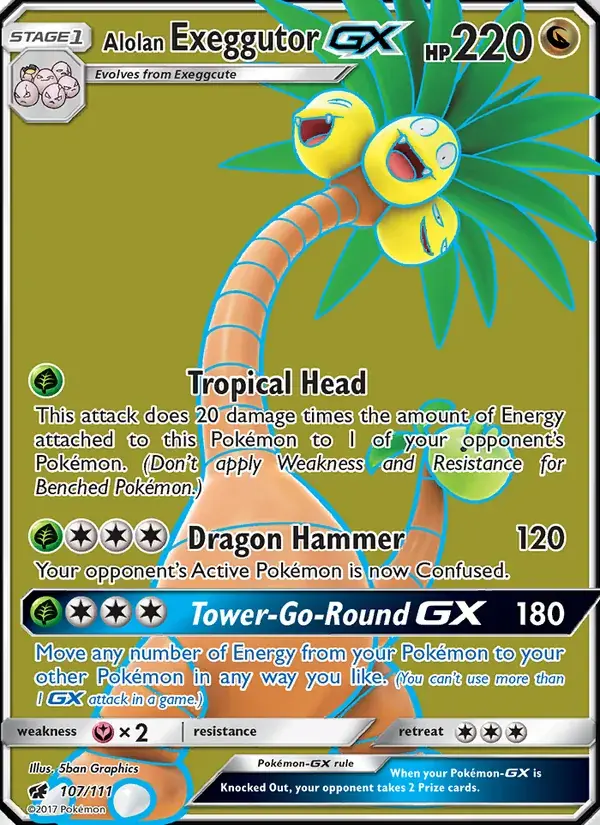 Alolan Exeggutor GX - 107/125 - Crimson Invasion