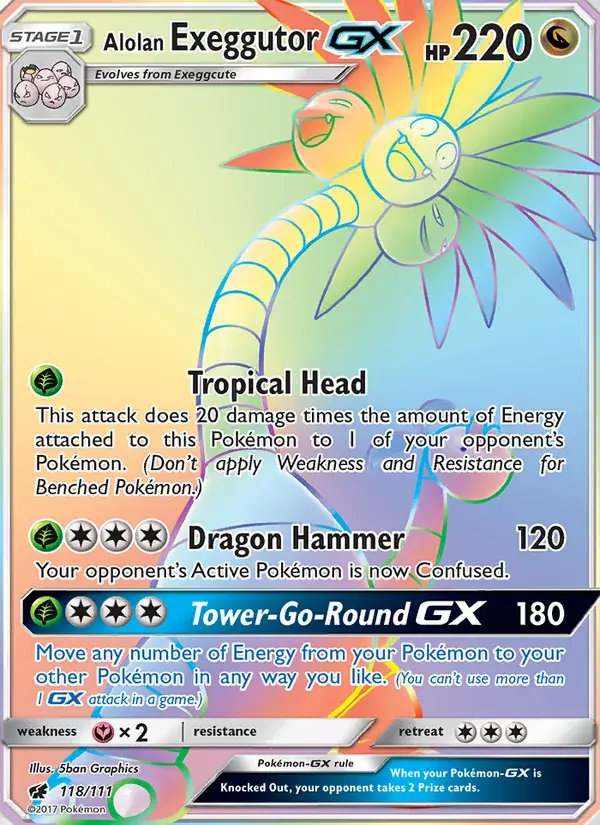 Alolan Exeggutor GX - 118/125 - Crimson Invasion