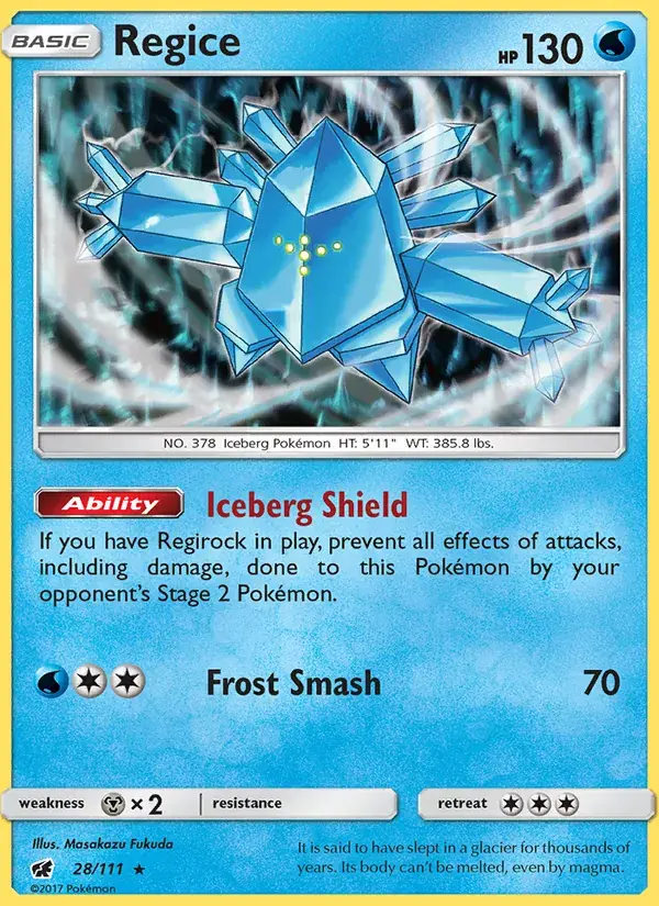 Regice - 28/125 - Crimson Invasion