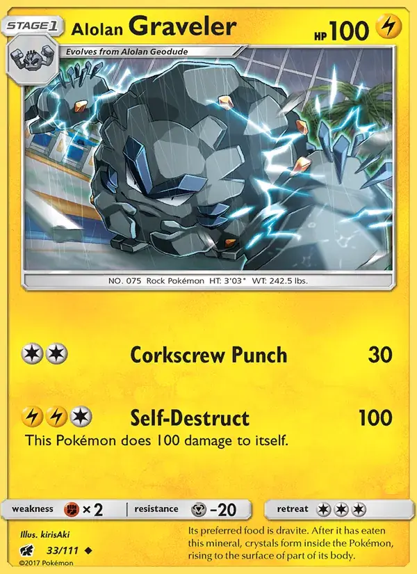 Alolan Graveler - 33/125 - Crimson Invasion