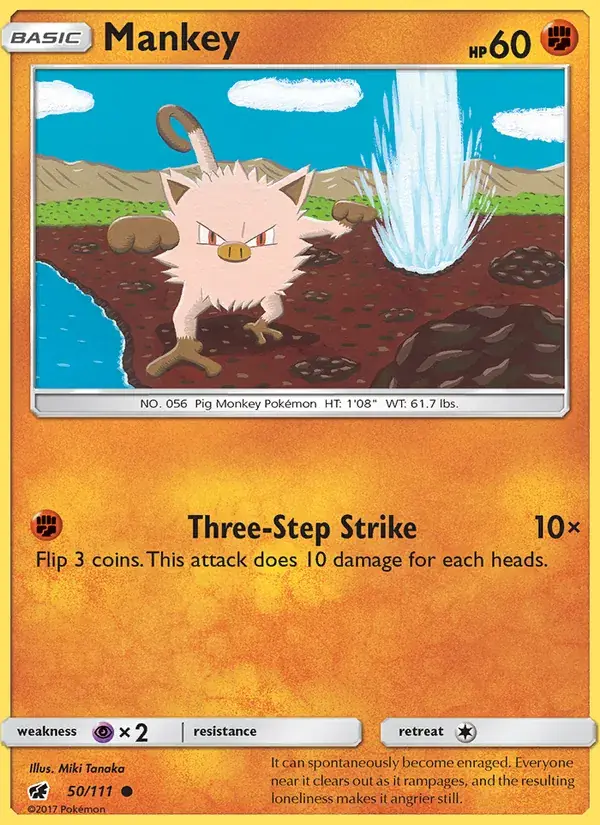 Mankey - 50/125 - Crimson Invasion