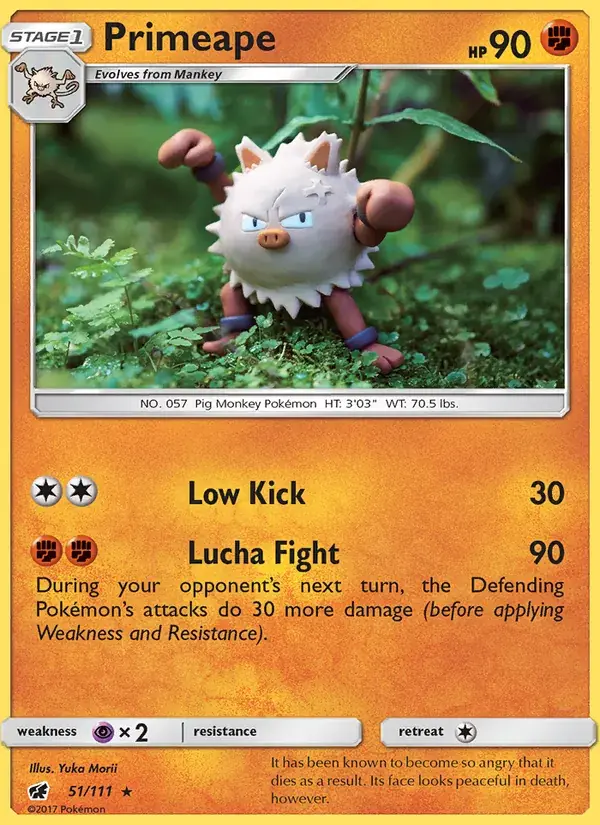 Primeape - 51/125 - Crimson Invasion