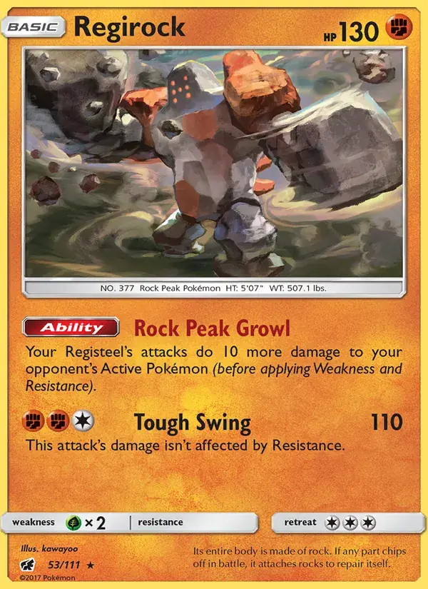 Regirock - 53/125 - Crimson Invasion