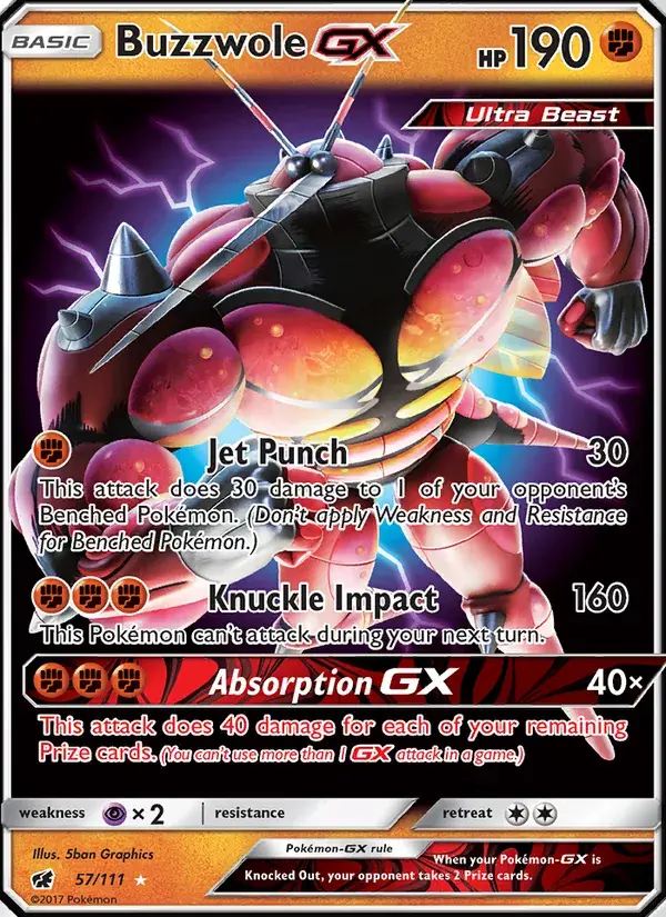 Buzzwole GX - 57/125 - Crimson Invasion