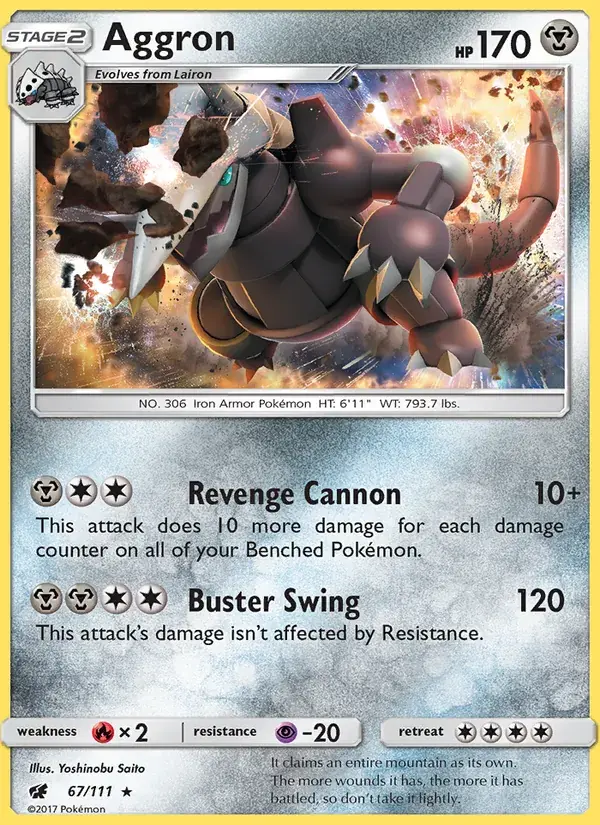 Aggron - 67/125 - Crimson Invasion