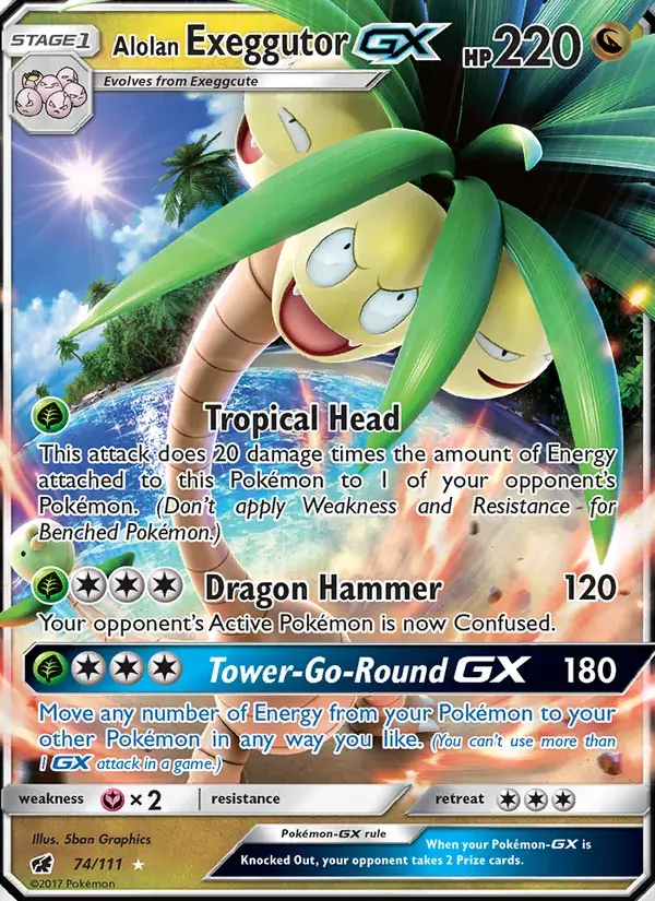 Alolan Exeggutor GX - 74/125 - Crimson Invasion