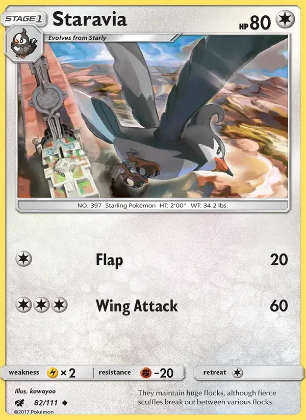 Staravia - 82/125 - Crimson Invasion
