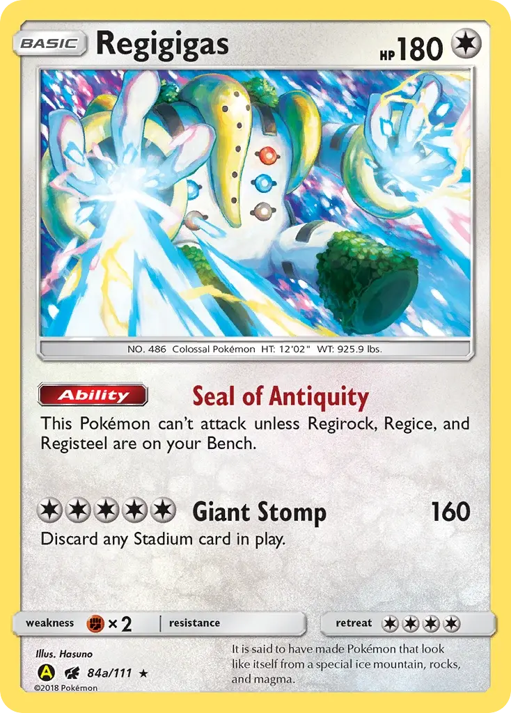 Regigigas - SM4-CIN 84A/125 - Invasion Carmin
