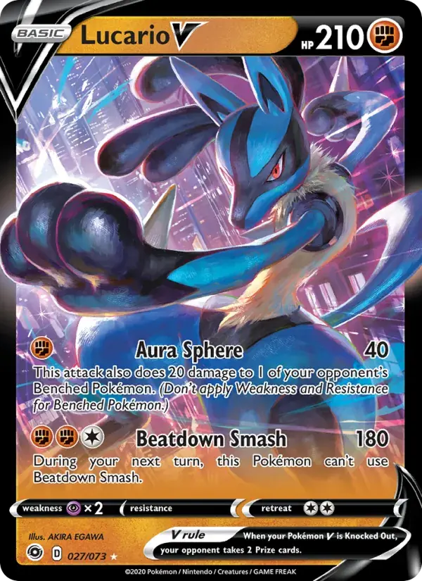 Lucario V - 27/80 - Champion's Path