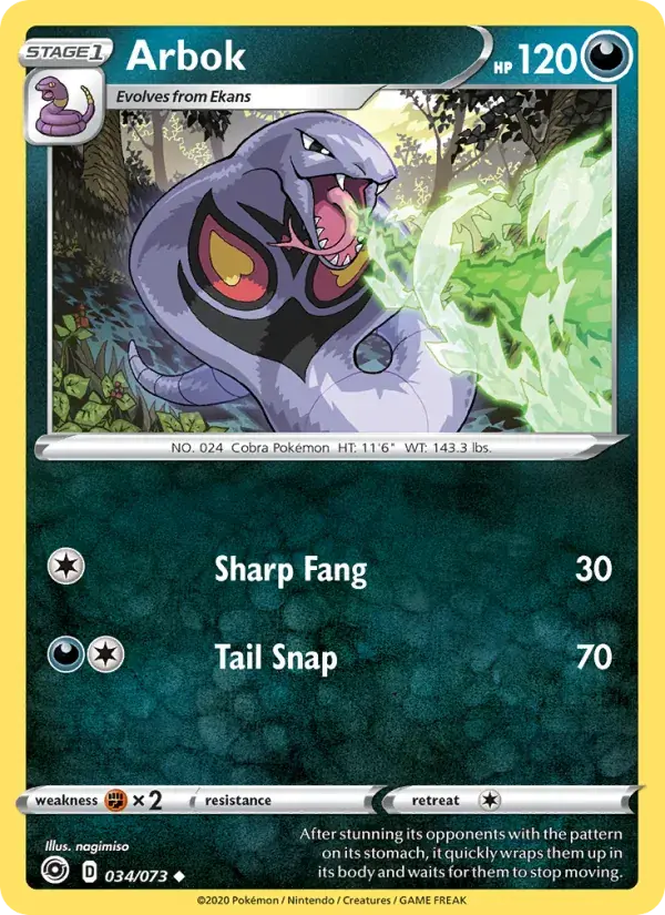 Arbok - 34/80 - Champion's Path
