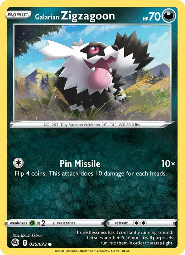 Galarian Zigzagoon - 35/80 - Champion's Path