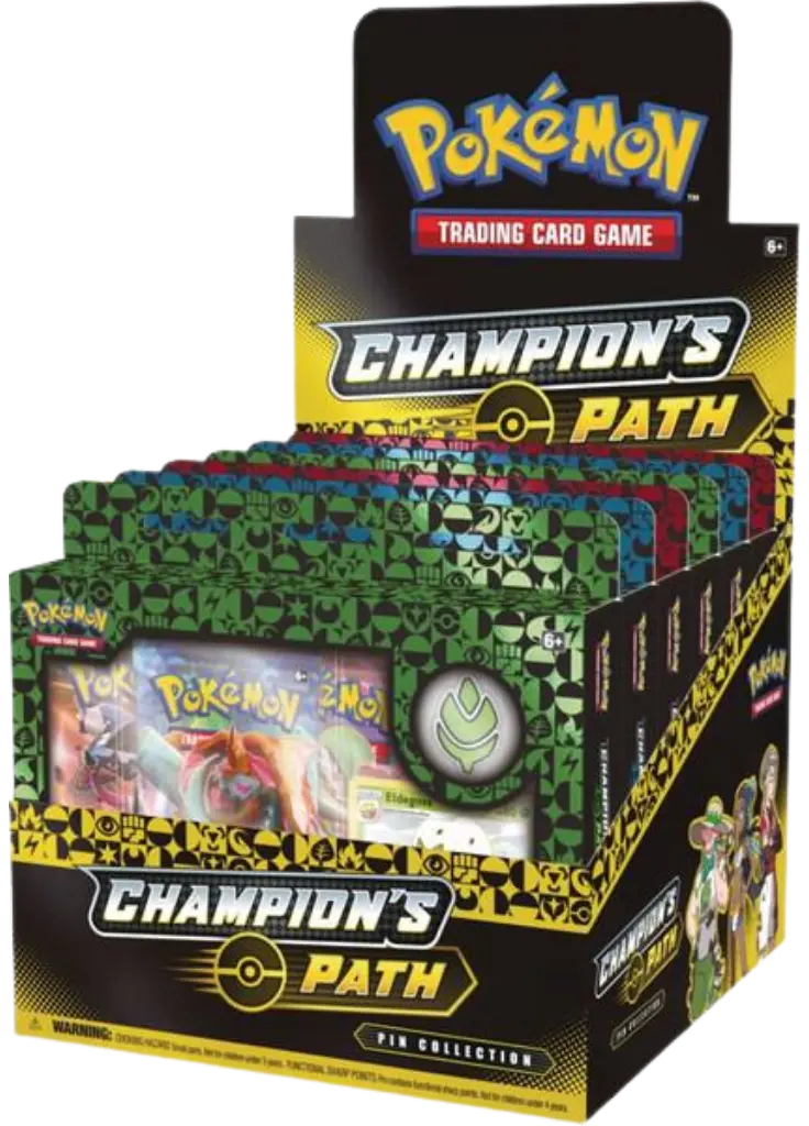 Champion's Path: Pin Collection Display - Turffield, Hulbury, & Motostoke Gym