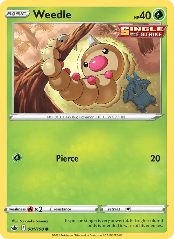 Weedle - 1/233 - Chilling Reign