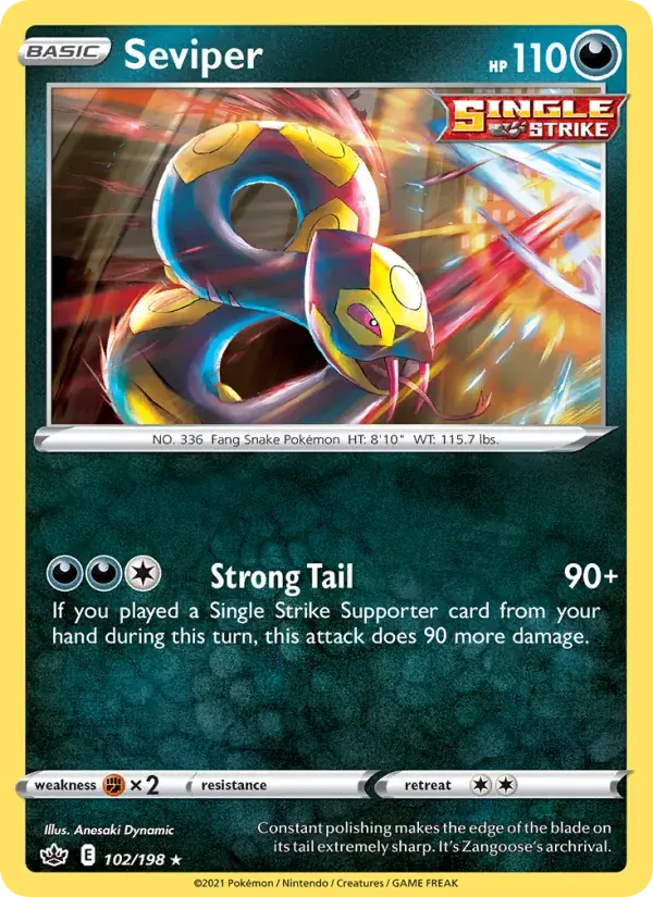 Seviper - 102/233 - Chilling Reign