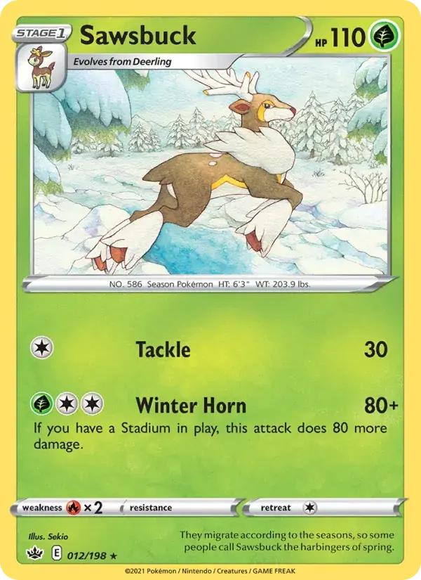 Sawsbuck - 12/233 - Chilling Reign