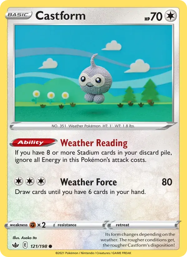 Castform - 121/233 - Chilling Reign