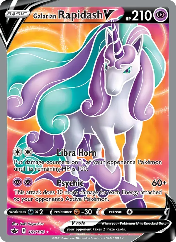Galarian Rapidash V - 167/233 - Chilling Reign