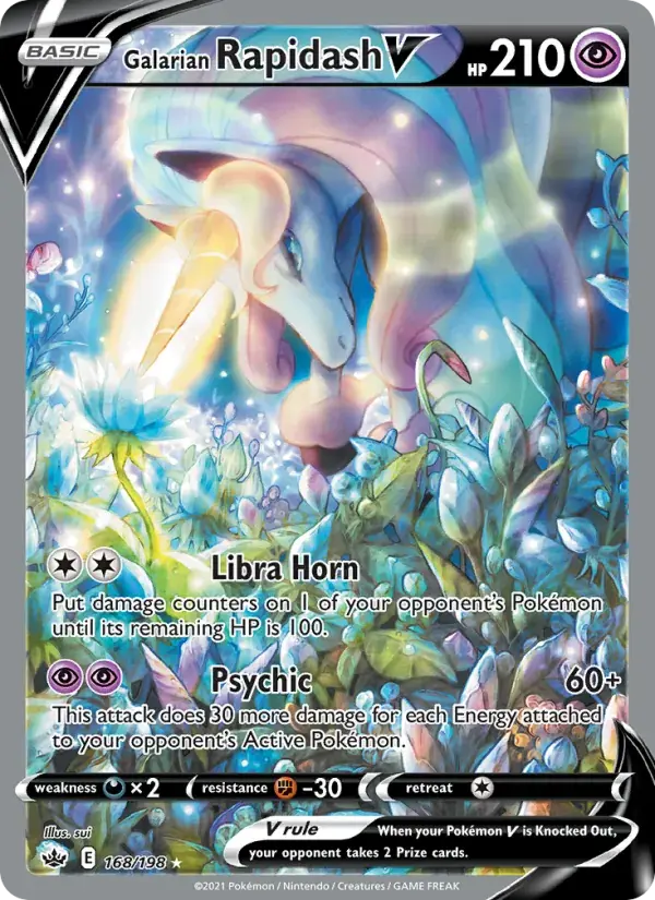 Galarian Rapidash V - 168/233 - Chilling Reign
