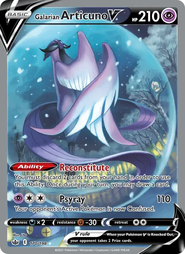 Galarian Articuno V - 170/233 - Chilling Reign