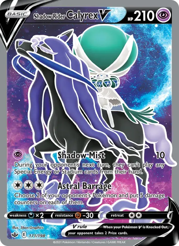 Shadow Rider Calyrex V - 171/233 - Chilling Reign